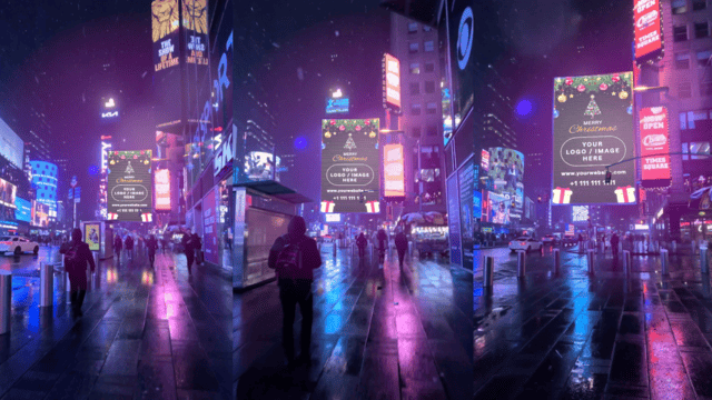 Sample 3018 - CHRISTMAS NEW YORK NIGHT WALK
